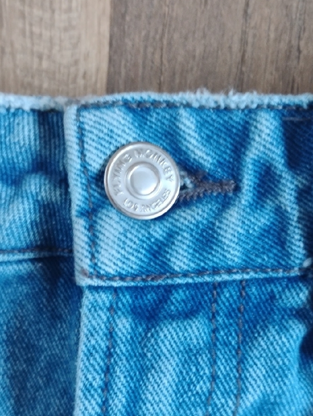 Flying Monkey Light Blue Distressed Boyfriend Jeans - Picture 3 of 7